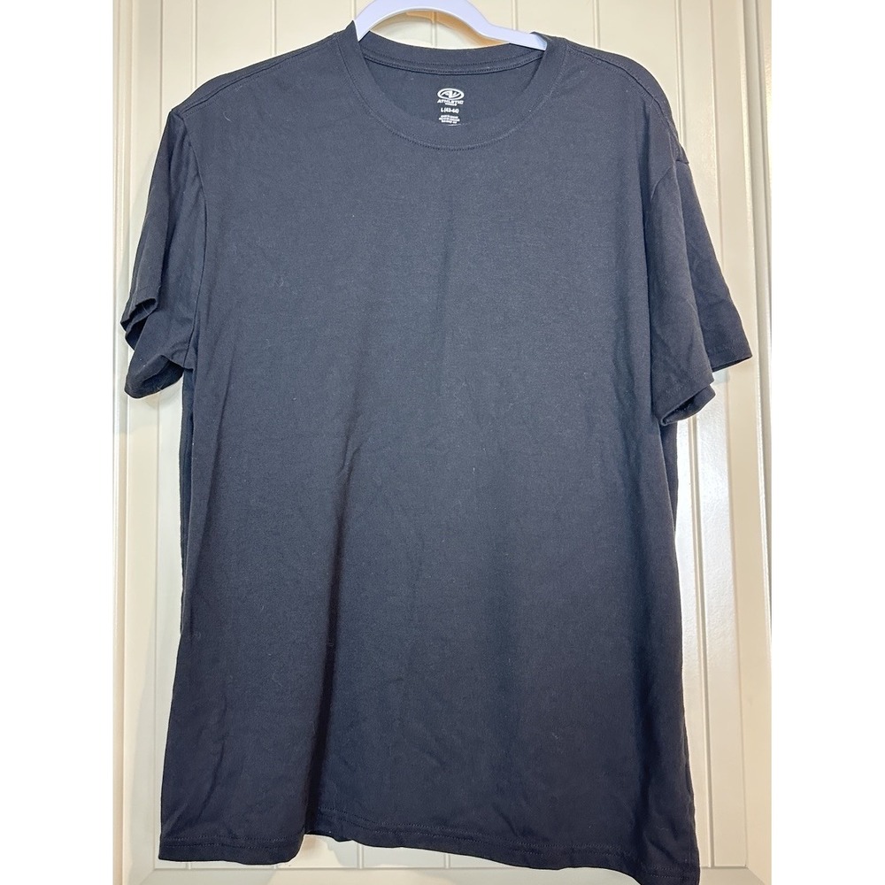 Athletic Works Black casual Short Sleeve Workout Running Shirt Size L